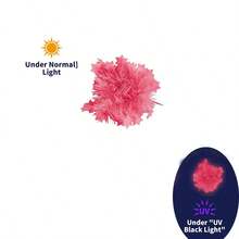 7色夜光派对手链，霓虹荧光黑光手链派对礼品，金属丝花环手链，黑光反应夜光派对用品，用于霓虹派对装饰 - 彩色 - 查看 15