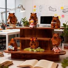 1000+Pcs Micro Particle Hamster Pen Holder, Combines Ornament And Practical Stationery Function, Stable Assembly, Gift Box Version, Ideal For Back To School/Birthday Gift - Multicolor - View 9