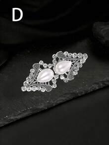 Vintage Sweater Clip, Women's Waist Clip, Shirt Brooch Clip, Clothing Brooch Clip - Ancient Silver - View 11