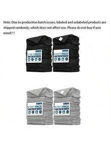 20pcs/Set Microfiber Kitchen Towels, Black And Light Gray Cleaning Cloths, Highly Absorbent, Soft, Stain Removal, Suitable For Cleaning Glass, Cooking Surfaces, Pots, Faucets, Range Hoods, Cars, Kitchen, Bathroom, Home Supplies - Multicolor - View 10