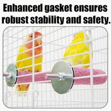 树脂鹦鹉磨爪棒 - 多色 U 型咀嚼玩具，用于磨喙磨爪，耐用鸟笼配件，适用于鹦鹉、小型鸟类 - 咀嚼和觅食活动