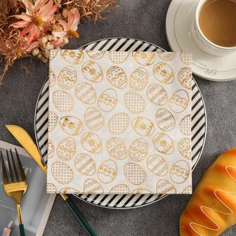 10pcs/20pcs 2025 New Ramadan Napkins, 13x13 Inches - Wedding Birthday Garden Party Decorative Paper Napkins, For Restaurant, Kitchen, Cafe Decor