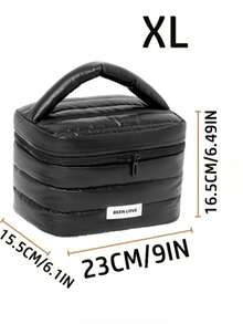 1 geantă de machiaj multifuncțională pentru călătorii, geantă cosmetică de mare capacitate, geantă de toaletă, organizator pentru îngrijirea pielii, esențială pentru călătorii, croazieră, cămin, cadou pentru domnișoare de onoare, Ziua Mamei, ziua de naștere