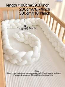 1 pièce Protège-berceau tressé multicolore, protecteur de barrière de lit pour berceau de bébé, couffin, table à langer, poussette, lit bébé convertible