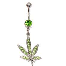 1 Piece Fashion Maple Leaf Belly Button Ring Moon Belly Button Ring Sunflower Belly Button Jewelry Belly Button Piercing Jewelry - #13 - Xem 9
