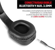 Redlemon Audífonos Bluetooth Inalámbricos High Definition Tipo Diadema, Batería de Larga Duración, Aiamiento de Ruido Externo, Cable Auxiliar 3.5mm para Conexión Alámbrica, Micrófono Manos Libres - albaricoque - Ver 4