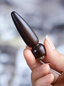 莲花形按摩工具，檀香按摩器，刮痧按摩棒，紫檀面部手动按摩器，面部及眼部穴位按摩美容工具 - 彩色 - 查看 6