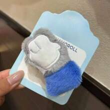 疯狂动物城2 尼克和朱迪毛绒爪子发夹，可爱卡通侧夹，女士款 - 彩色 - 查看 8