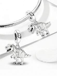 1颗霸王龙吊坠珠，适合女士手链、手镯DIY饰品制作及日常穿搭装饰。 - 兇猛霸王龍 - 查看 6