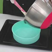 9 silikonowych foremek do mini ciasta, okrągła forma do pieczenia o średnicy 10,16 cm, silikonowa forma do pieczenia z powłoką nieprzywierającą, wielokrotnego użytku, odpowiednia do biszkoptu, ciasta musowego, babeczek, ciasta warstwowego, sernika, ciasta tęczowego i innych, na imprezę walentynkową, do wystroju domu, na prezenty do domu - Czerwony - Zobacz 9