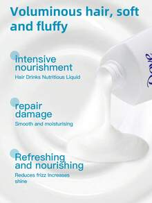 Dầu gội và dầu xả 2 trong 1 Dove Daily Nourishing, chai 200ml, công thức làm sạch dịu nhẹ, nuôi dưỡng và tiết kiệm thời gian, cho mái tóc mềm mượt và bồng bềnh, phù hợp với mọi loại tóc, sử dụng hàng ngày tại nhà. - Dầu gội và dầu xả dưỡng ẩm hàng ngày 2 trong 1 200ml - Xem 4