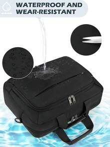 NEWHEY Laptop Bag For Men 15.6 Inch Laptop Bag Waterproof Laptop Briefcase Laptop Messenger Bag With Detachable Keychain Computer Carrying Case Shoulder Bag For Business Travel Work College Office Bag - Black - View 4