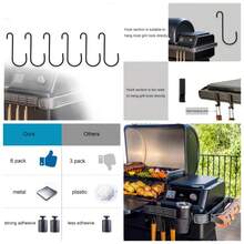 Grill Hooks For Traeger Compatible With Timberline Ironwood Flatrock Models Metal Hanging Hooks Set Of 6 - 1 - 查看 1