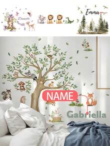 1 pieza - Papel tapiz personalizado - Decoración de habitación personalizada para niñas, decoración del hogar autoadhesiva para la guardería, papel tapiz para niñas, pegatinas de pared extraíbles para regalos personalizados, decoración de pared para sala de estar, decoración de sala de estar, pegatinas para ventanas - Decoración de pared linda y creativa para el arte de pared, decoración de habitación de niños, decoración de dormitorio