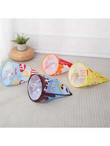Túnel plegable de papel arrugado como juguete para gatos y amantes de los gatos, autoentretenemiento para gatear, juguete de actividad para amantes de los gatos y mamás de gatos - Multicolor - Ver 7