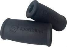 Sportisimo - Agarres de Barra (par) - Empu?aduras Gruesas 2.5 cm x 12 cm - Goma Antideizante para Levantamiento y Culturio - Mejora Agarre y Estabilidad - negro - Ver 1