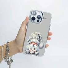 Estuche para teléfono acogedor de Papá Noel con árbol de Navidad Compatible con fundas para teléfonos ,  17,  16 Pro Max,  15 Pro Max,  13 y  12 Hecho de material de TPU, a prueba de caídas, resistente al desgaste y cómodo de sostener Un gran regalo para familiares, amigos, seres queridos, novios / novias y para Navidad - transparente - Ver 4