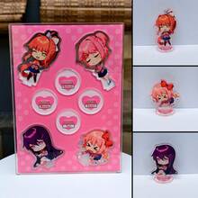 心跳文学俱乐部！动漫少女高透明亚克力手办，可爱动漫少女手办，可爱动漫角色亚克力手办，莫妮卡手办，沙优里手办，夏树手办，优里手办，动漫桌面摆件，宅男周边