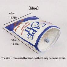 Collapsible Interactive Cat Tunnel Toy With Plush Ball, Cat Tunnel Bag, Cat Birthday Gift, Crinkle Paper Cat Tunnel Bag (Sound-Emitting, Attractive To Cats, Not Recommended For Nighttime Use), Indoor Cat Self-Entertainment Toy - Multicolor - View 14