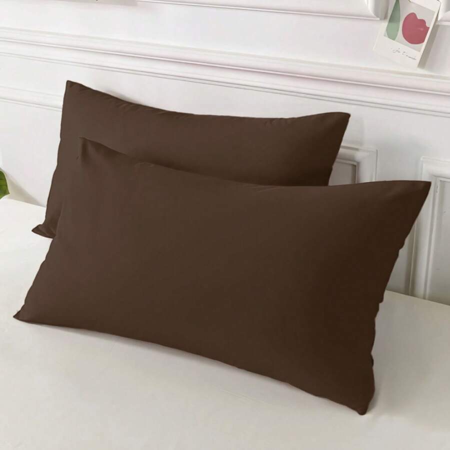 Casaisla Home Collection Paq 2 Fundas de Almohada Premium Lisas Minimalistas Suaves Tamaño Matrimonial y King Size Diferentes Colores