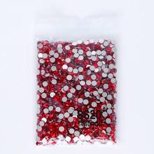 SS3-SS60 Red Series Deep Red Color High-Quality Glass Flat Bottomed Diamond With 12 Equal Cut Surfaces, Suitable For DIY Jewelry, Clothing, And Other DIY Projects - Multicolor - View 60