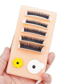 Eyelash Removal Station, Acrylic Dust-Proof Covered Storage Box, Eyelash Glue Operation Station (Excluding Glue Cup), 2-In-1 Eyelash Tool Storage, Eyelash Removal Station Eyelash Glue Holder, Suitable For Professional Nail Salons, Home DIY. Holiday Gift. - Multicolor - View 3