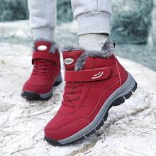 Mid-Calf Snow Boots, Warm & Thermal Lined, New Autumn/Winter Collection - Maroon - View 3