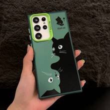 Cartoon Cat Pattern Case For Samsung Galaxy S25 S24 Ultra S22 S23 S21 Plus S20 FE A55 A35 A54 A16 A15, Slim Matte PC Case.Christmas Accessories. - PurpleMT - Xem 8