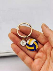 Personalized Volleyball Keychains – A Perfect Christmas And Thanksgiving Gift For Players. - Volleyball Alphabet Suit - View 24