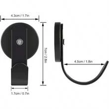 2 Packs Magnetic Wreath Hanger Wreath Holder Wreath Hanger Hook For Metal Front Door For Christmas Decorations - Black - View 4