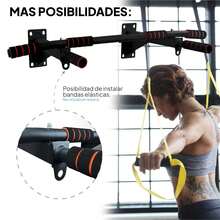 OcioDual 24/48 Hour Delivery. Pull-Up Bar, Home Gym, Wall Mounted Pull-Up Bar, Screw Anchor, Home Exercise, Home TRX Calisthenics, Home Gym, Wall Mounted Pull-Up Bar - Màu xám đen - Xem 4