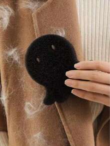 Reusable Laundry Pet Hair Remover, Easy To Remove Dog Hair And Clean Reusable Dryer Balls, Non-Electric Defuzzer, Reduces Wrinkles, Saves Drying Time, Cute Bear Design, Laundry Machine Friendly, Pet Hair Remover - Black - View 11