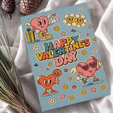 Valentine's Day Greeting Card, Creative Valentine's Day Card With Angel Heart Design, Quality Greeting Card With Envelope (4.72x6.7in), Gift For Wife/Husband/Boyfriend/Girlfriend - Multicolor - View 9