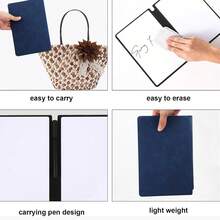 A5 Dry Erase Reusable Notebook Small Writable Memo Pad Whiteboard Planner For Office Supplies Ideal For Home And School Use Compact Whiteboard - Multicolor - View 9