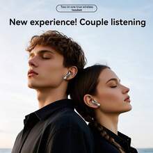 Dual Earphones Dual Enjoyment, High Battery Life In-Ear Headphones, Type-C Fast Charging, LED Display, Compact & Exquisite, Exceptional Music Experience For Office, Binge-Watching - Dual Earphones Available In Multiple Colors - View 3