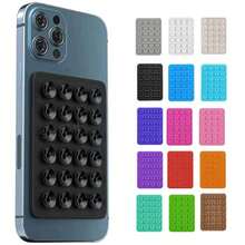 2pcs Silicone 24 Suction Cup Phone Case Holder, Suitable For Phone, Laptop Case, Purse, Card Holder Compatible With IPhone, Android Phone, Gift For Birthday, Family, Friends Gifts Birthday Bathroom Phone Holder Phone Stand Phone Accessories Sticky Stand - Multicolor - View 2