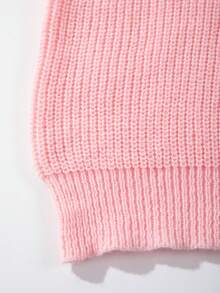 Áo len cổ tròn dáng rộng ANDREILEE dành cho cặp đôi mùa Thu/Đông với họa tiết trái tim, quà tặng lý tưởng cho buổi hẹn hò ngày Valentine. - Hồng - Xem 7