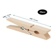 10-50pcs Wooden Clothespins About 7.2cm/2.8inch Long - Multicolor - View 9