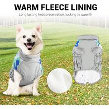 Chaleco para Perro Ropa de Invierno para Mascotas Chaqueta Térmica Impermeable y Resistente al Viento para Clima Frío para Perros Pequeños y Medianos - Camuflajeazul - Ver 7