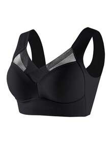 2pcs/Set Seamless Backless Bra For Women, Wire-Free Comfortable Basic Bra With Fixed Cups, Lingerie - Multicolor - View 7