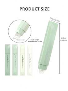 4卷渐变色胶带,笔式双面点状胶带座,适用于备忘录、日记、手工DIY、剪贴簿、返校季及办公用品 - 彩色 - 查看 7