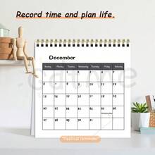 GDTME 2026 New Calendar With Monthly Planner, Weekly Planner, Cute Dog & Cat Patterns, Stationery, Office Supplies, Back To School Gift, New Year Gift, Christmas Gift - Black Dog Calendar - View 3