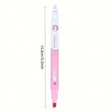 Bộ 6 bút dạ quang có thể xóa được, bao gồm bút dạ quang và bút màu pastel, nhiều màu sắc, bút dạ quang hai đầu có thể xóa được, không lem mực, thích hợp cho việc ghi nhật ký theo phương pháp Bullet Journal. - Nhiều màu - Xem 6