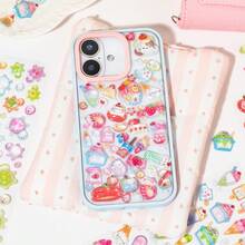 DIY Phone Case Decorative Stickers, Baking Theme Self-Adhesive Stickers, Reward Decorative Stickers, Suitable For Water Bottles, Phone Cases, Notebooks And Photo Albums. Cartoon Stickers, Rewards, Holiday Gifts, Cute Soft DIY Phone Cases, Notebooks, Diaries, Cute Particle Stickers. - Multicolor - View 12