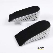 2/3/4/5cm Invisible Height Increase Insoles, EVA Memory Foam Heel Lift, Unisex Shoe Inserts For Height Increase - Black - View 10