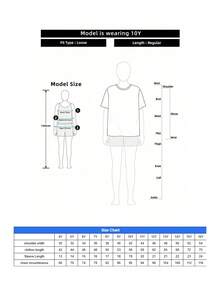 Teen Girl Cartoon Cat & Ramen Print T-Shirt - Navy Blue - View 7