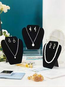 1/10 chiếc Giá trưng bày trang sức hình tượng bán thân, giá đựng vòng cổ, mặt dây chuyền và bông tai, giá trưng bày hình tháp, thích hợp cho Ngày Valentine và mùa tựu trường. - Nhiều màu - Xem 6