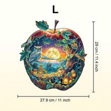 1pc Apple Owl Wooden Puzzle, Asymmetrical Animal Shaped Wooden Jigsaw Puzzle Toy, Unique Party Game Gift, Decorative Art Painting, Tabletop Magic Puzzle, Creative Children's Educational Puzzle, Holiday Gift, Adult Wooden Puzzle, New Year Gift, Back To School Gift, Birthday Gift (2D Puzzle) - Multicolor - View 13