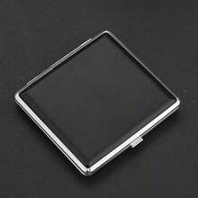 1pc Lucky Paulownia Leaf Cigarette Case, Vintage Carved Creative Flip-Top Metal Cigarette Box, Victorian Style Metal Cigarette Holder, Business Cigarette Case Gift For Men - Silver - View 11