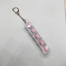 1 móc khóa bàn phím - Đồ chơi giảm căng thẳng, đồ chơi bóp để bàn dành cho người lớn, lựa chọn quà tặng tối giản. - Nhiều màu - Xem 5